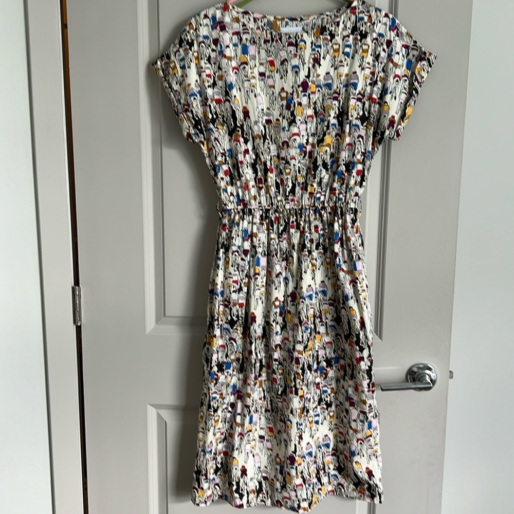 OFf ON dress. Midi. Small with pockets. Bought on etsy